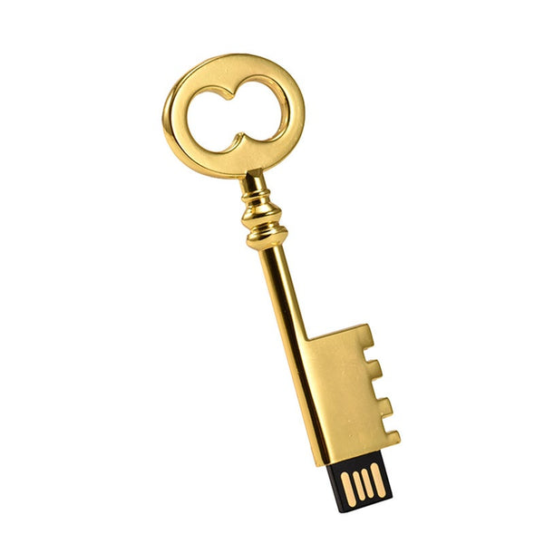 Creative Gold Key Usb 2.0 Flash Drive Pendrive 64Gb Memory Stick Usb Flash Drives
