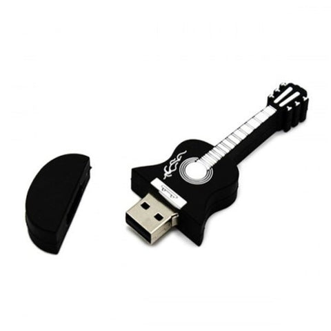 Creative Guitar Shape Usb2.0 Flash Drive Disk Black 16G