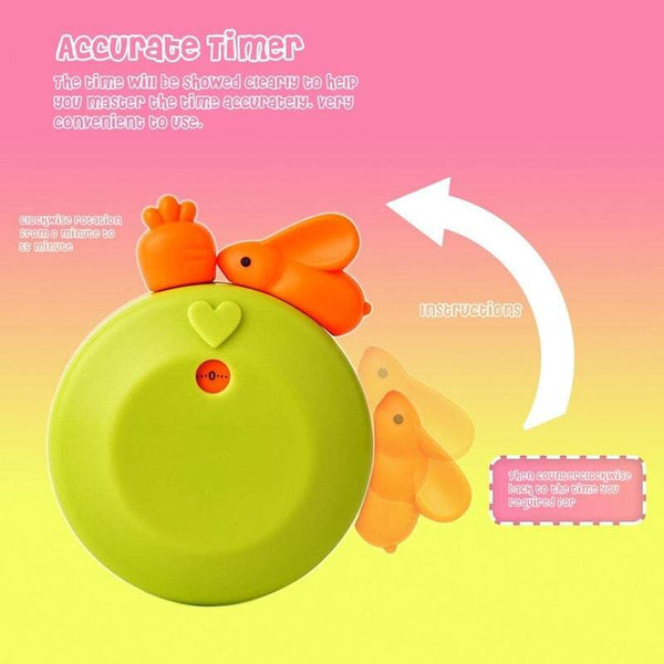 Kitchen Creative Gadget 60 Minute Cartoon Animal Mini Cooking Cute Rabbit Mechanical Alarm Timers