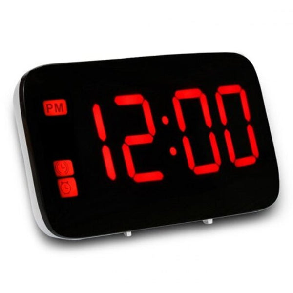 Creative Led Large Screen Mute Digital Alarm Clock Red