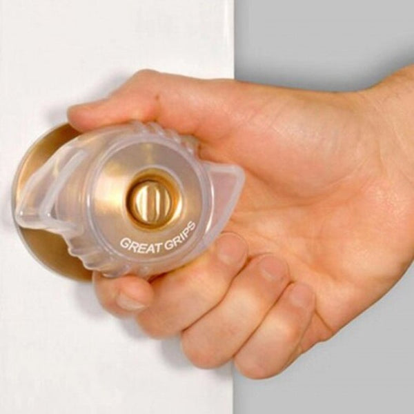 Creative Luminous Soft Knob Cover Thickening Door Lock Non Slip Sleeve 2Pcs Transparent Handles & Rails