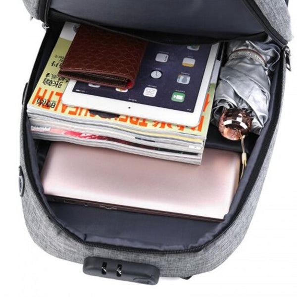 Creative Multifunctional Anti Theft Backpack For Outdoor Gray Bags