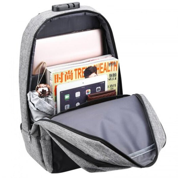 Creative Multifunctional Anti Theft Backpack For Outdoor Gray Bags