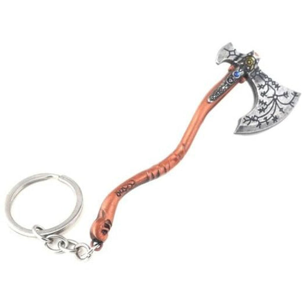 Creative Axe Shape Key Chain Tiger Orange Keyrings