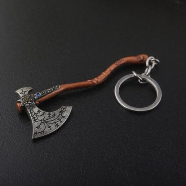 Creative Axe Shape Key Chain Tiger Orange Keyrings