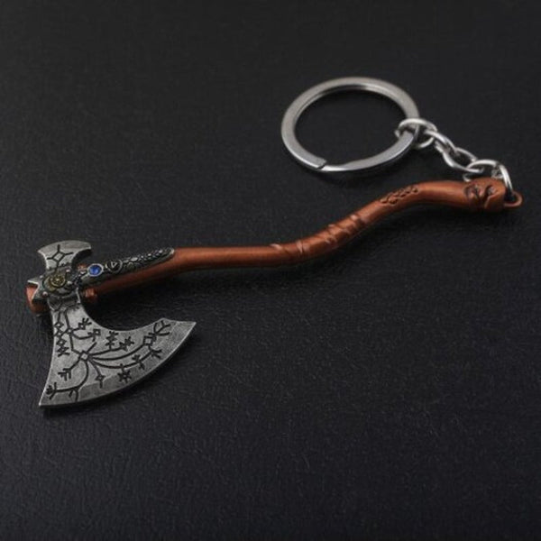 Creative Axe Shape Key Chain Tiger Orange Keyrings