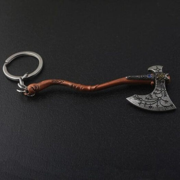 Creative Axe Shape Key Chain Tiger Orange Keyrings