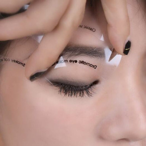 Creative Practical Eye Make Up Stencil Set For Hand Transparent
