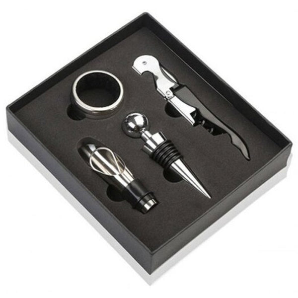 Creative Red Wine Bottleopener Set Silver Corkscrews & Bottle Openers