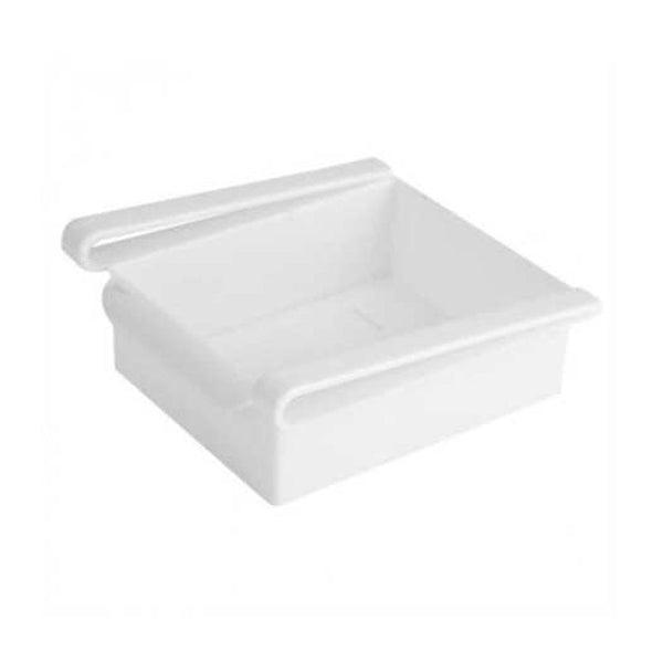 Creative Refrigerator Storage Box Fresh Layer Rack Pull Out Drawer Casket Sort Fridge Kitchen Supplies White