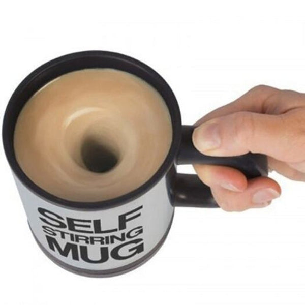 Creative Self Coffee Stirring Mug Convenient Electric Water Glass Black Mugs