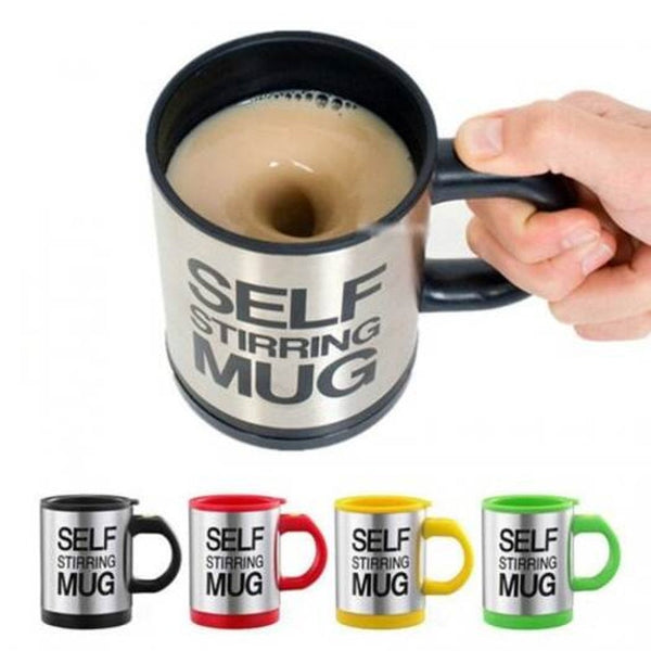 Creative Self Coffee Stirring Mug Convenient Electric Water Glass Black Mugs