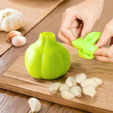 Creative Silicone Kitchen Manual Garlic Peeling Gadget Salad Green