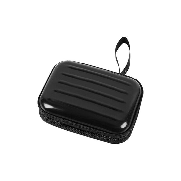 Creative Square Zipper Bag Headset Key Ring Storage Box Tinplate Coin Purse Metal Case 1