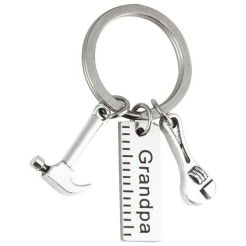 Creative Stainless Steel Multifunction Keychain Silver A