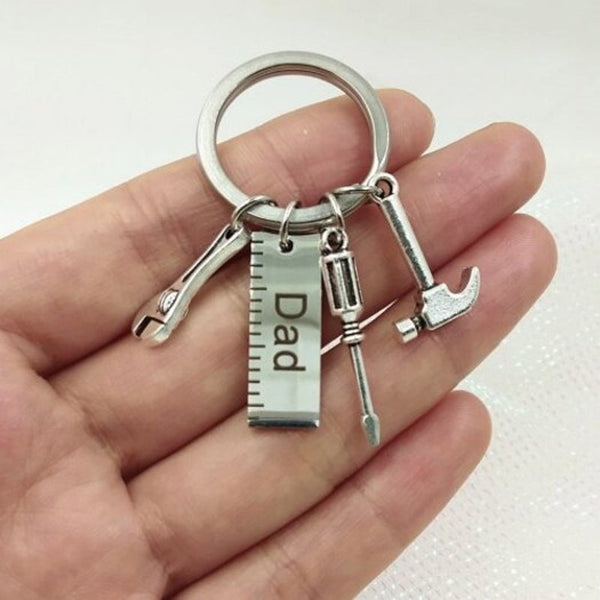 Creative Stainless Steel Multifunction Keychain Silver A