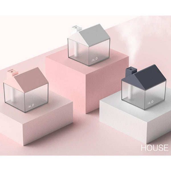 Usb Rechargeable 3 In 1 Colourful Night Light Fan Humidifier 250Ml Small House Humidifiers