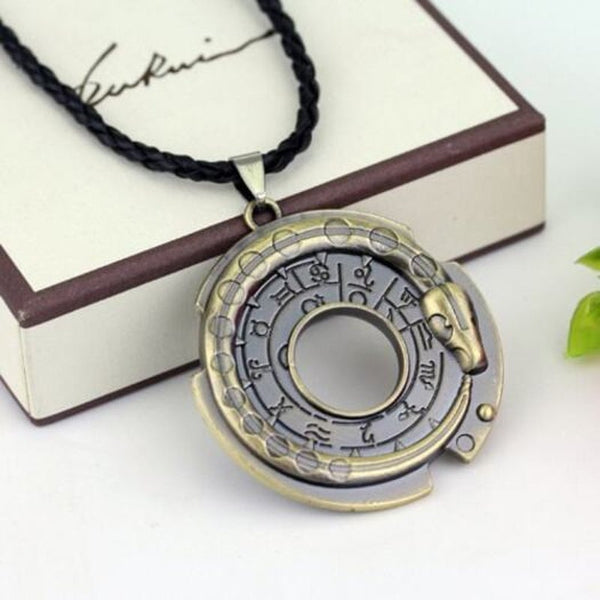 Veile Studios Creative Zinc Alloy Amulet Men Necklace Bronze Chains Necklaces