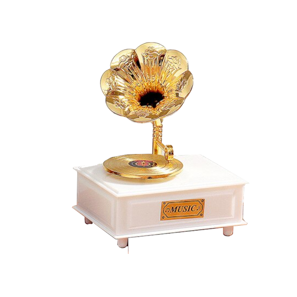 Creative Ancient Phonograph Music Box Brown Boxes Jars & Tins