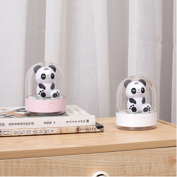 Creative Cute Panda Aromatherapy Usb Charging Led Desktop Colourful Night Light Night Lights