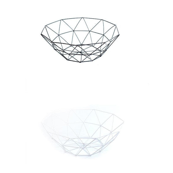 Creative Geometric Metal Fruit Basket Storage Bowl Racks & Holders