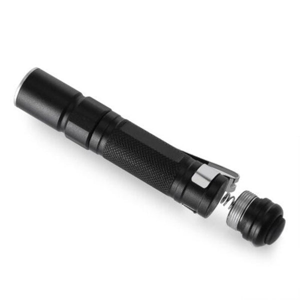 Cree Q5 Xpe Pen Clip Flashlight Black