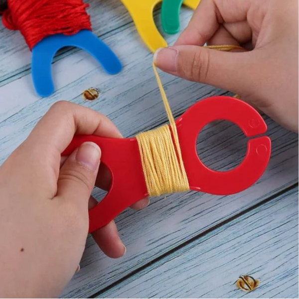 Crochet Hook Large Spool For Knitting And Sewing Handmade Of 20 Random Colors 10X4.8 Cm Other Crocheting And Knitting