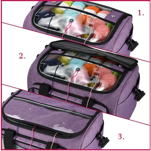 Crochet Hook Storage Diy Knitting Holder Portable Creative Lightweight Yarn Thread Tote For Household Bag Knitting Totes & Cases