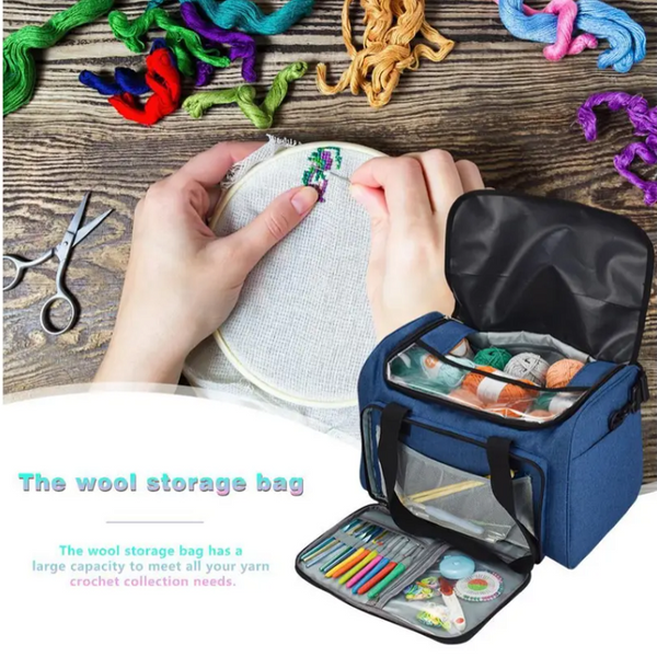 Crochet Hook Storage Diy Knitting Holder Portable Creative Lightweight Yarn Thread Tote For Household Bag Knitting Totes & Cases