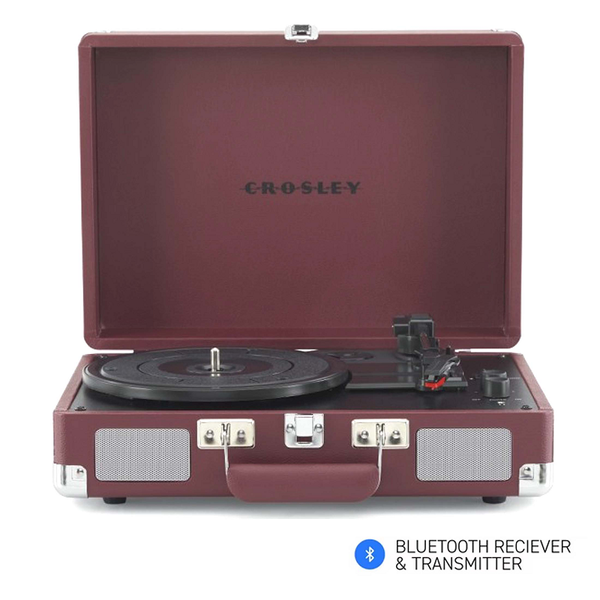 Turntables Crosley Cruiser Plus Bluetooth Turntable 3 Speed Burgundy