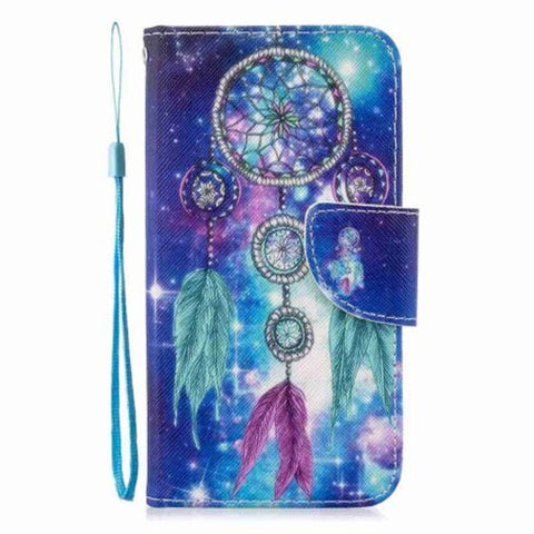 Cross Stitch Painting Pu Phone Case For Samsung Galaxy Note 10 Plus Multi I