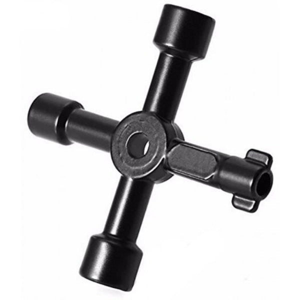 Cross Triangle Key For Train Electrical Elevator Cabinet Valve Black Other Wrenches & Spanners