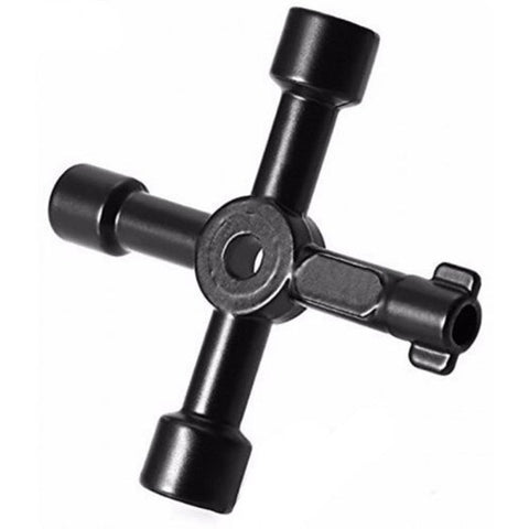 Cross Triangle Key For Train Electrical Elevator Cabinet Valve Black Other Wrenches & Spanners