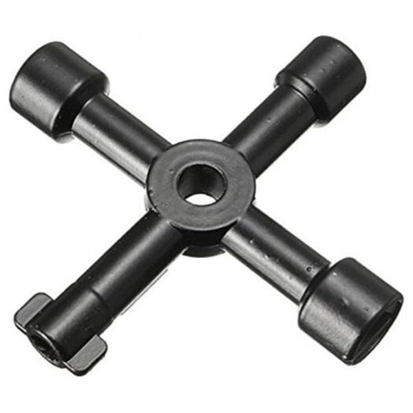 Cross Triangle Key For Train Electrical Elevator Cabinet Valve Black Other Wrenches & Spanners