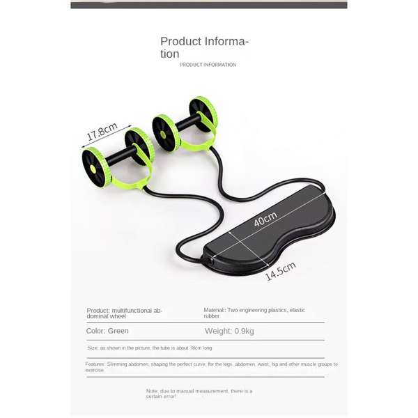 Cross Border Multi Functional Abdominal Trainer Wheel Twist Plate Roller Premium Rotating With Pull Rope Abdominal Machines