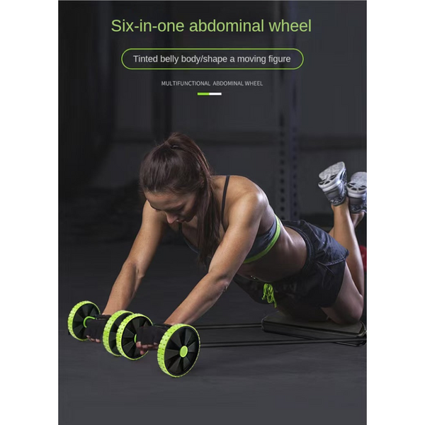 Cross Border Multi Functional Abdominal Trainer Wheel Twist Plate Roller Premium Rotating With Pull Rope Abdominal Machines