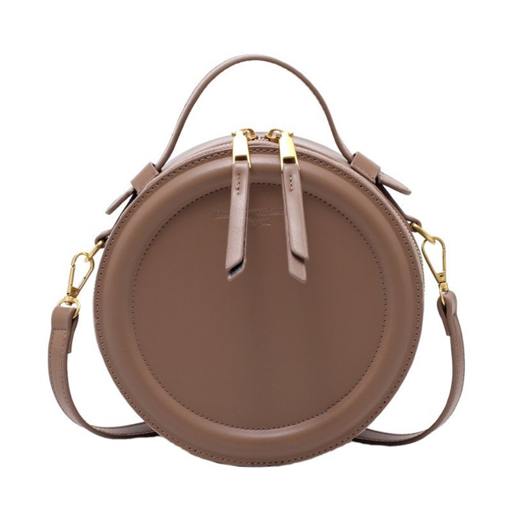 Crossbody Bag For Women Luxury Handbags Bags Designer Pu Leather Round Small Shoulder Female Zip Purse Women's Bags & Handbags
