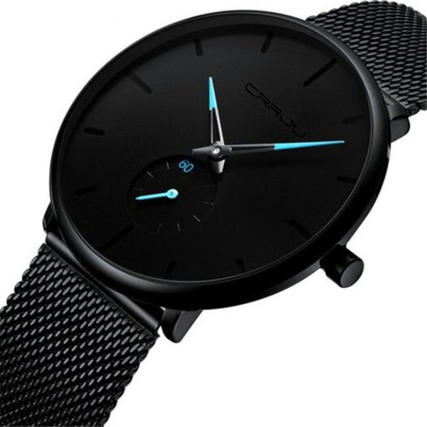 Veile Studios 2150 Fashion Simple Men Waterproof Casual Quartz Watch Electric Blue Watches