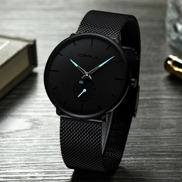 Veile Studios 2150 Fashion Simple Men Waterproof Casual Quartz Watch Electric Blue Watches