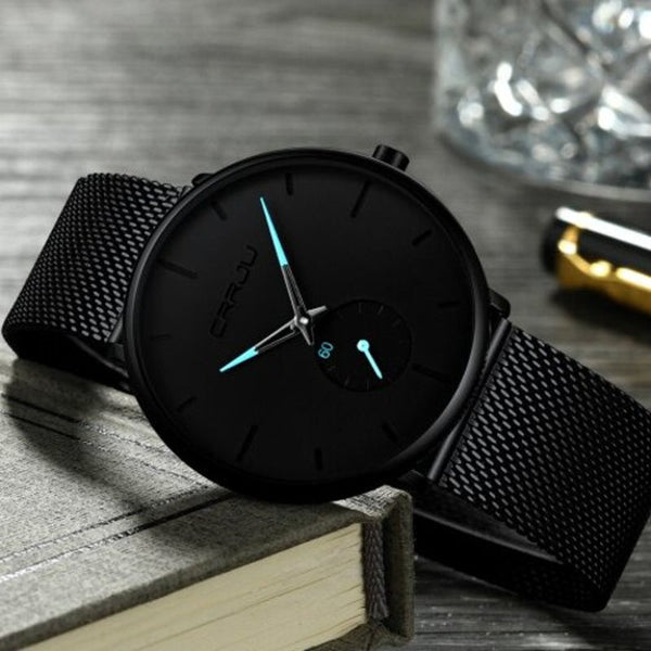 Veile Studios 2150 Fashion Simple Men Waterproof Casual Quartz Watch Electric Blue Watches