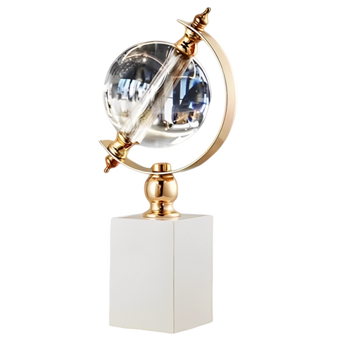 26Cm Creative Glass Globe Tabletop Decor For Garden Sculptures Figurines Sculptures & Figurines