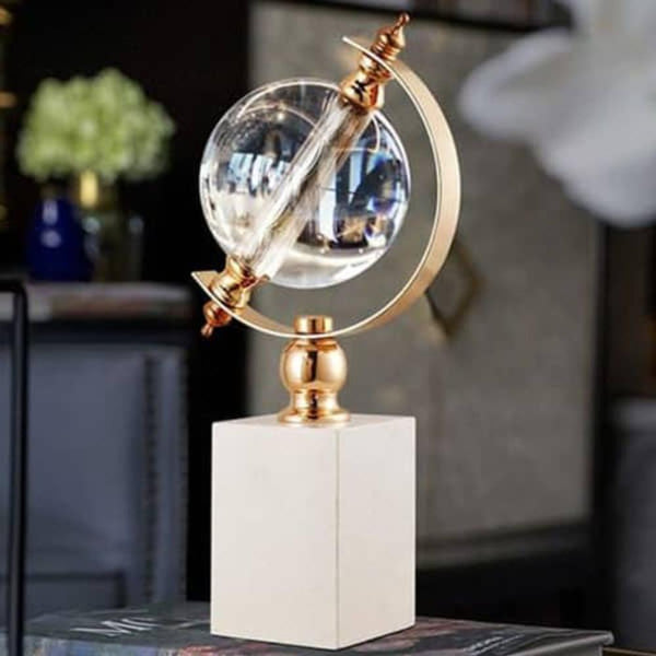 26Cm Creative Glass Globe Tabletop Decor For Garden Sculptures Figurines Sculptures & Figurines