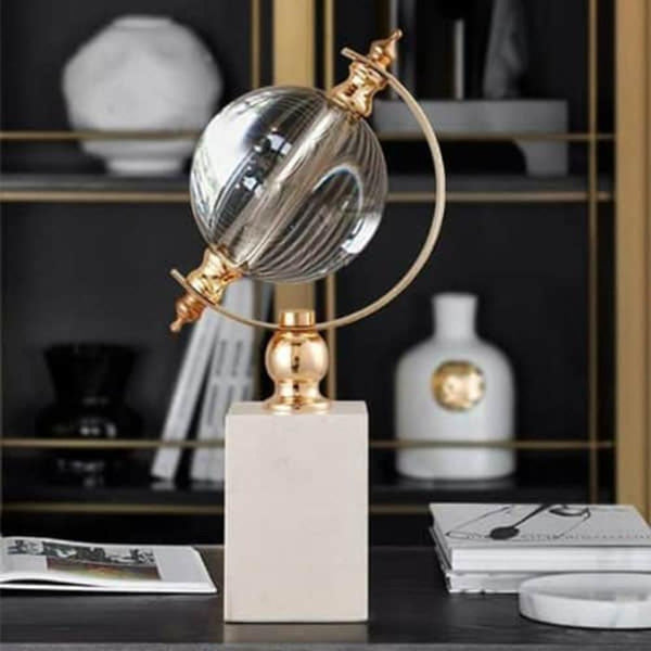 26Cm Creative Glass Globe Tabletop Decor For Garden Sculptures Figurines Sculptures & Figurines