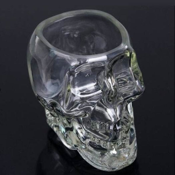 Crystal Skull Whiskey Glass Cup Drinking Ware Bar Transparent