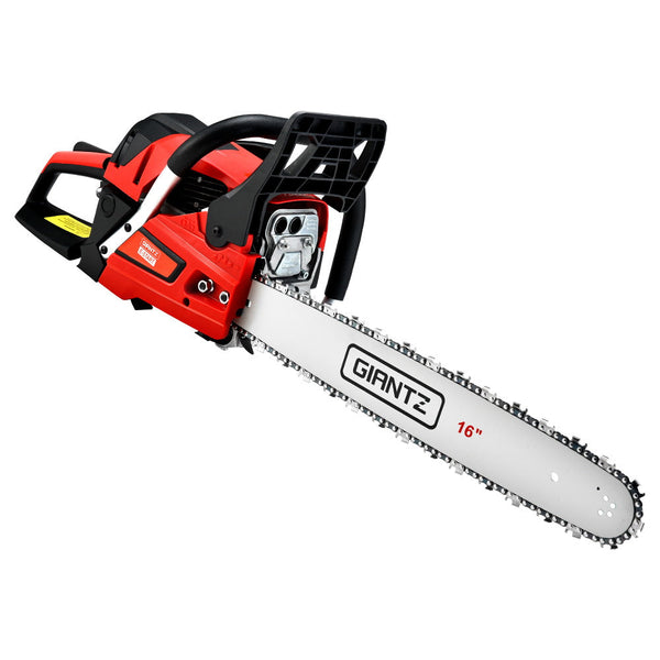 Giantz Petrol Chainsaw Saw E Start Commercial 45Cc 16'' Top Handle Tree Chainsaws