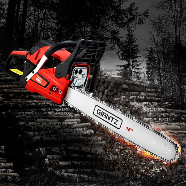 Giantz Petrol Chainsaw Saw E-Start Commercial 45Cc 16'' Top Handle Tree