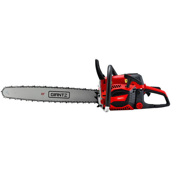 Giantz Chainsaw 58Cc Petrol Commercial Pruning Saw E-Start 22'' Bar Top