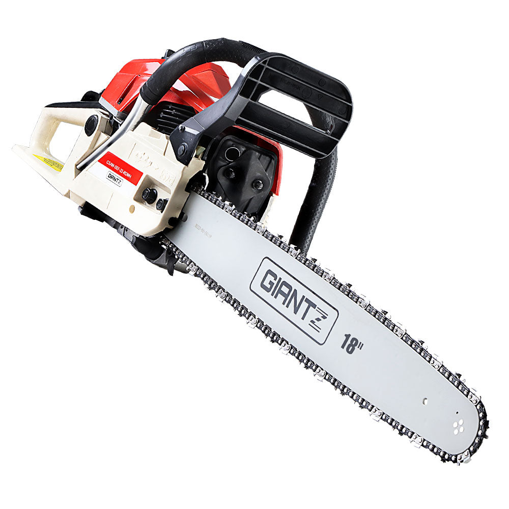 Giantz Petrol Chainsaw Commercial E Start 18'' Chainsaws