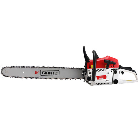 Giantz 62Cc Petrol Commercial Chainsaw 20" Bar E Start Tree Saw Pruning Chainsaws