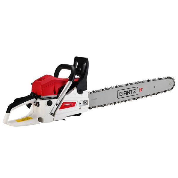 Giantz 62Cc Petrol Commercial Chainsaw 22" Bar E Start Tree Saw 5.2Hp Chainsaws